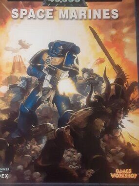 Warhammer 40k Codex Space Marines 2008 paperback book Gamesworkshop. Good shape.